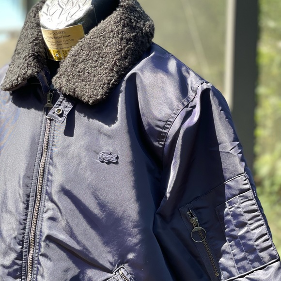 LACOSTE SHERPA COLLAR PADDED BOMBER JACKET [BH8405] - Picture 5 of 11